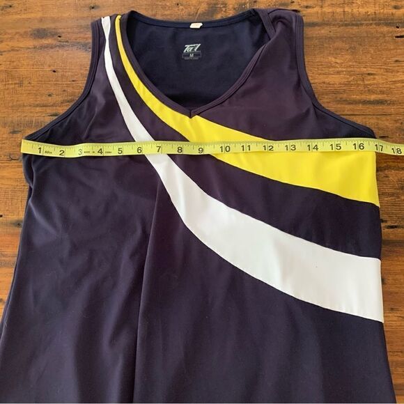 Tail Navy Stripe Accents Tennis Dress Sz M - Picture 4 of 5